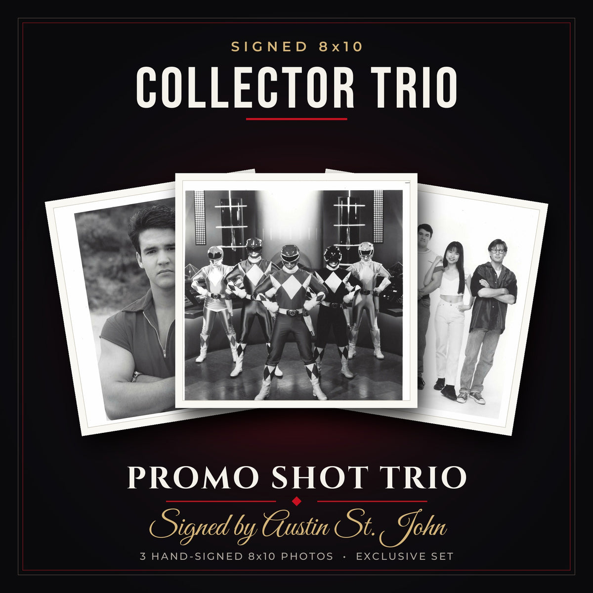 Signed 8x10 Collector Trio — Promo Shot Set