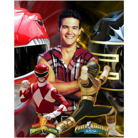 Signed 8x10 — Austin St. John as Jason (Original Red Ranger) — Collage #3