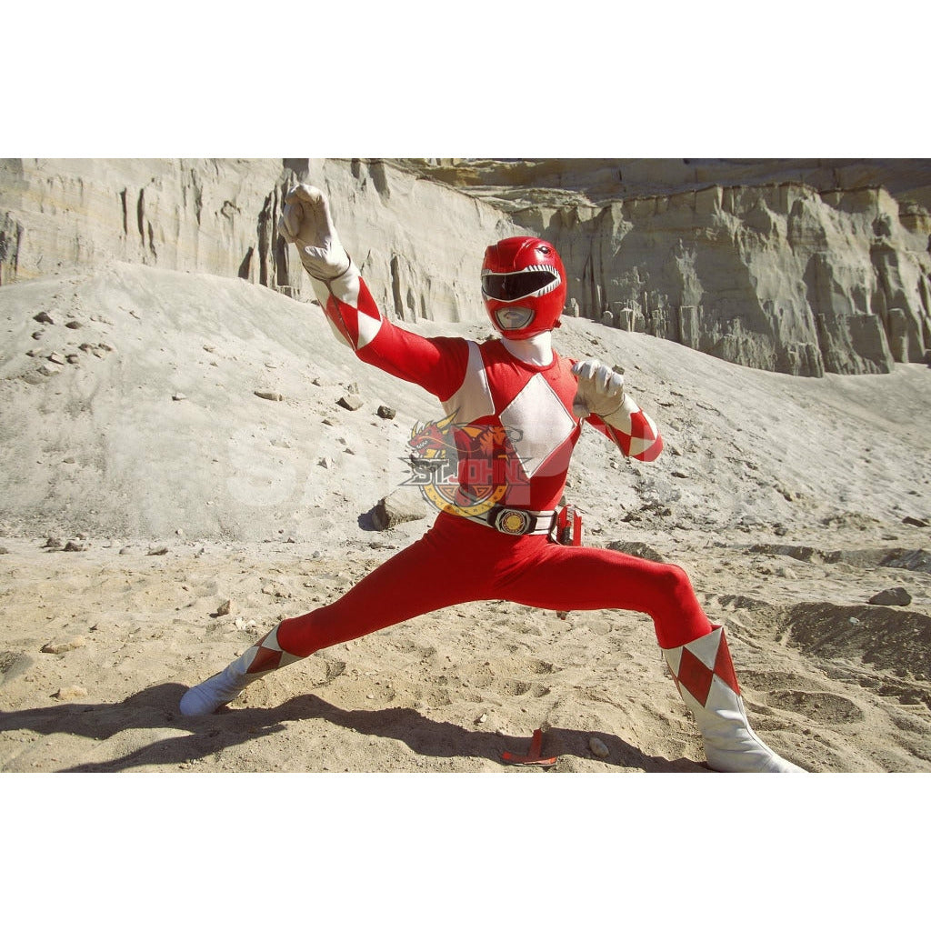 Autographed Red Ranger Fight Pose #1 | Austin St. John