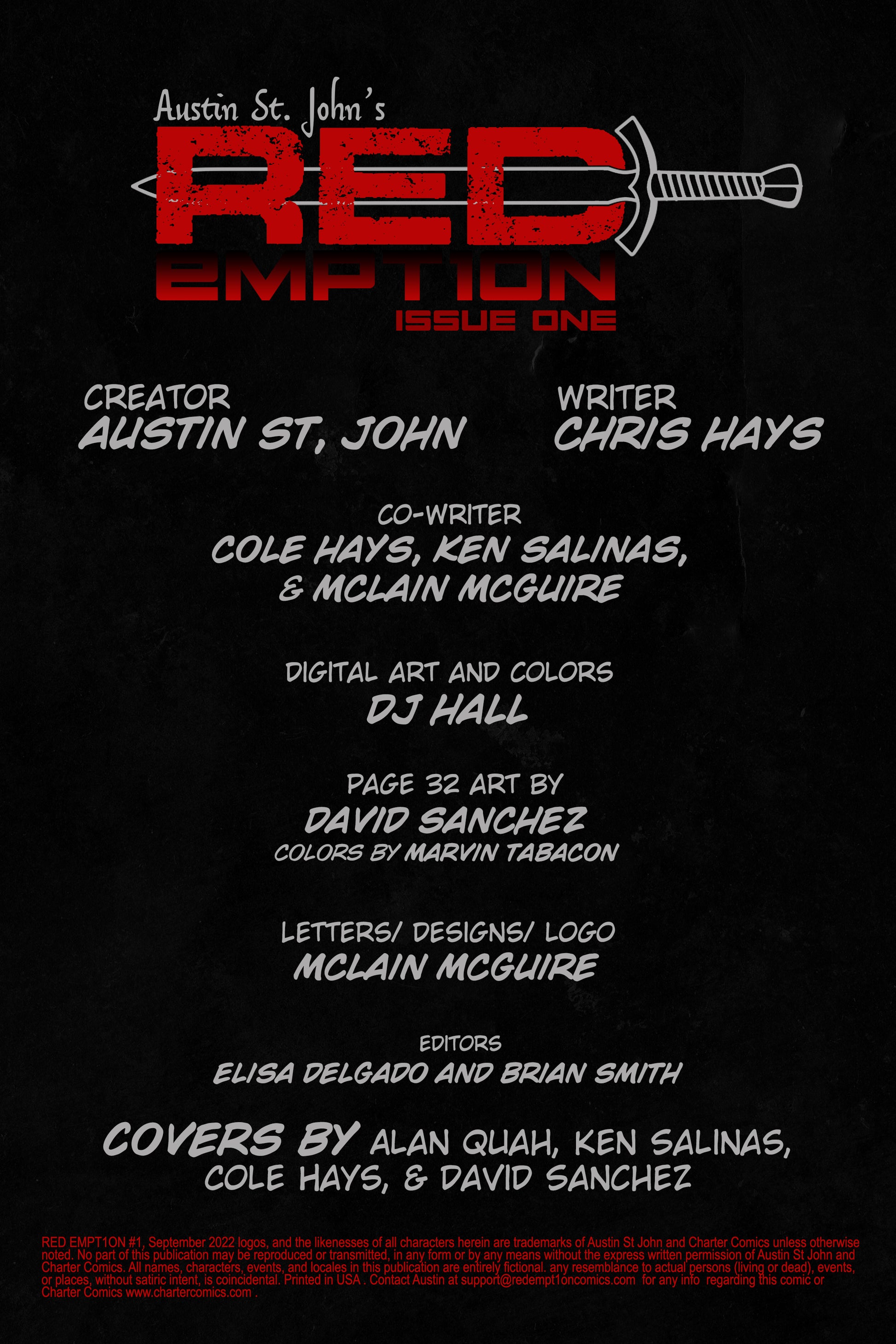 Redempt1on Comics Book One - St. John Enterprises