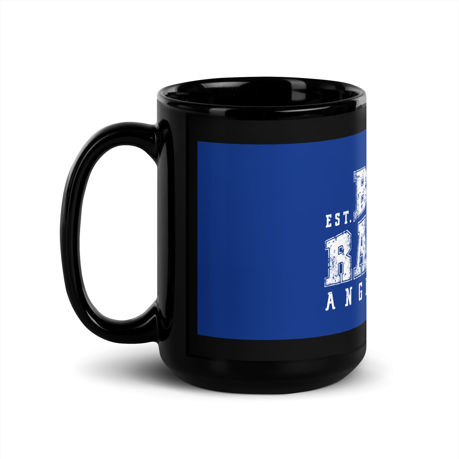 Blue Ranger Black Glossy Mug - St. John Enterprises