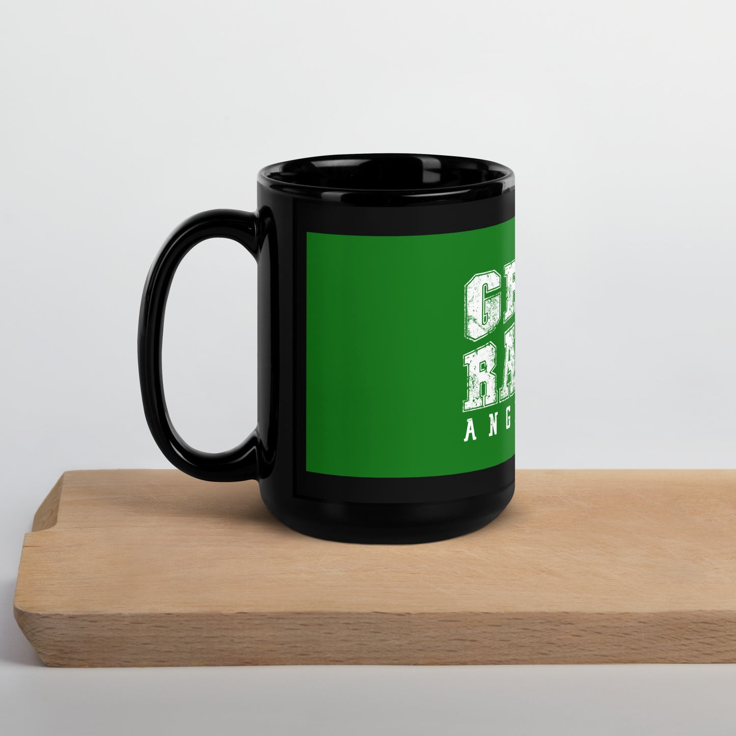 Green Power Ranger Black Glossy Mug - St. John Enterprises