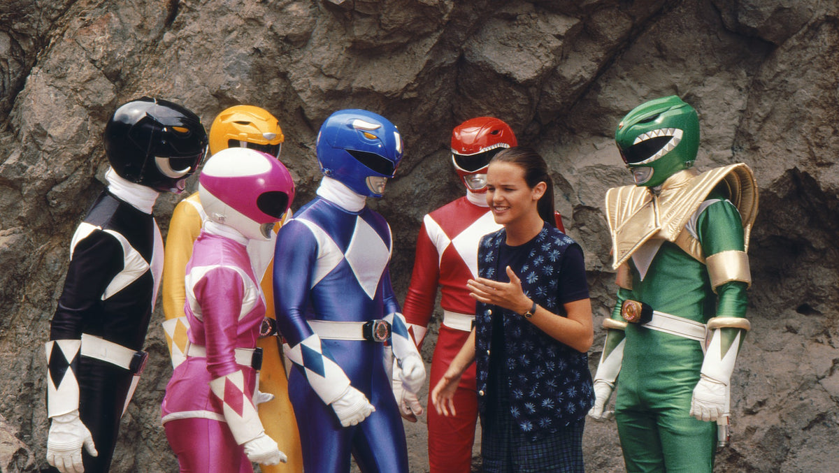 Mighty Morphin Power Rangers scene from the episode where Billy gets a girlfriend, hand-signed by Austin St. John