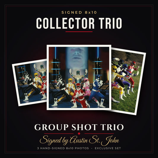 Signed 8x10 Collector Trio — Group Shot Set