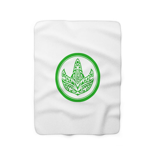 MMPR Green Ranger Sherpa Fleece Blanket - St. John Enterprises