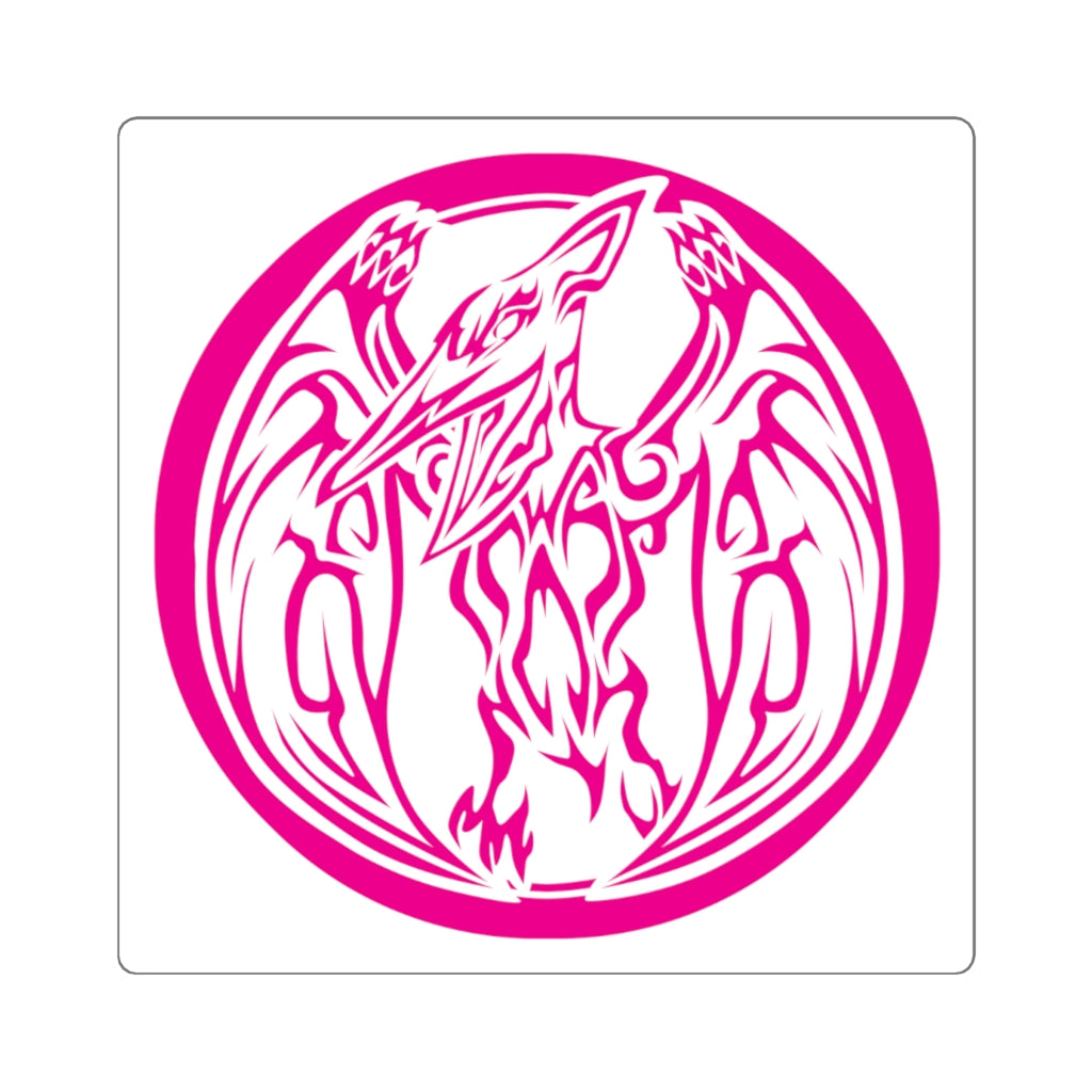 MMPR Pink Ranger Square Sticker - St. John Enterprises