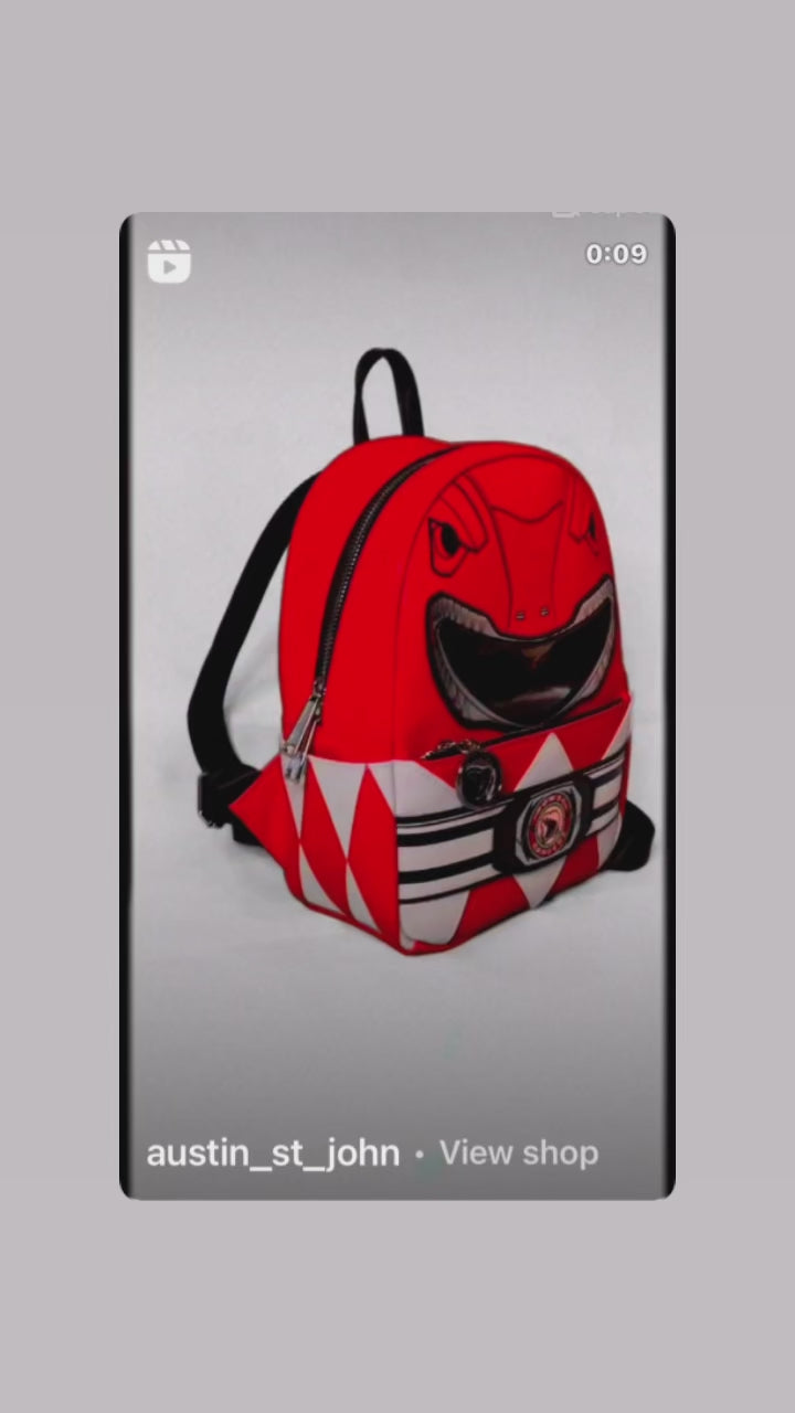 Lounge Fly custom, limited edition Mighty Morphin Power Ranger backpac ...