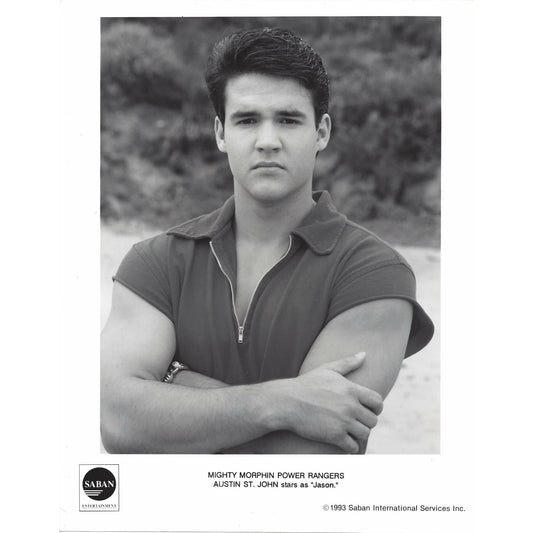 Red Ranger Print in Black & White | Austin St. John