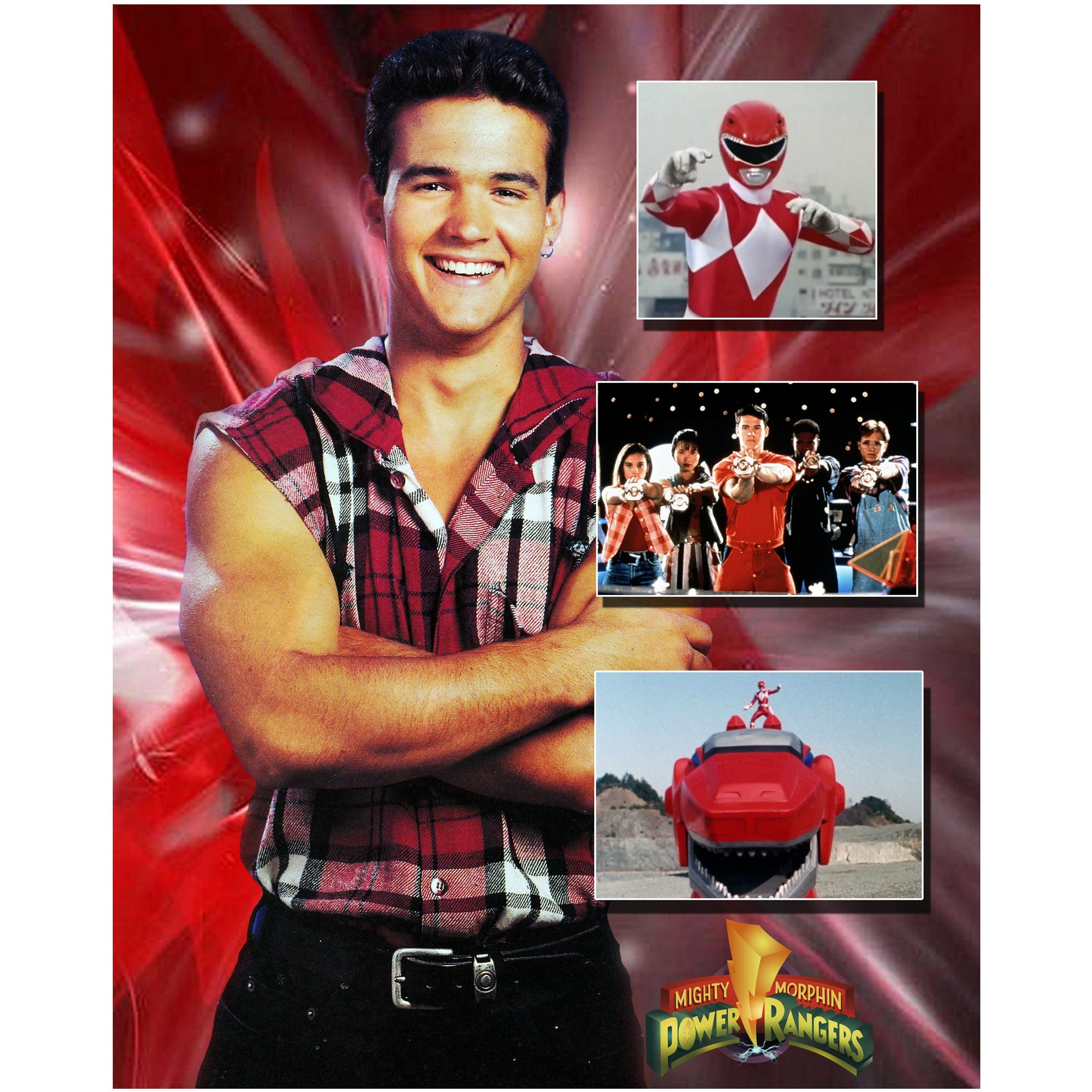 Autographed Red Ranger Collage | Austin St. John β St. John Enterprises