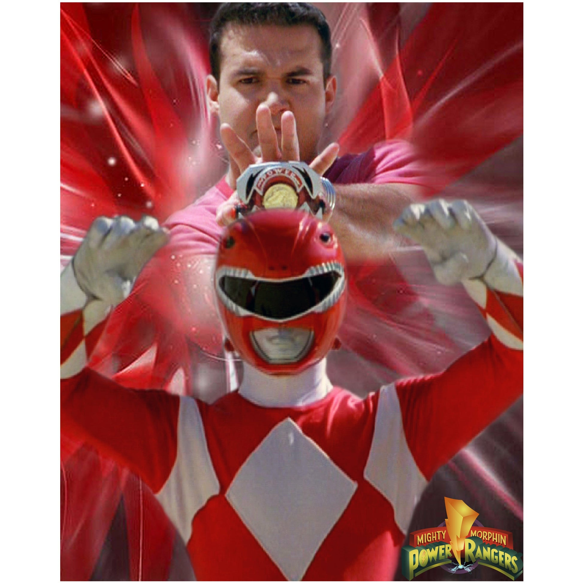 Morphin Red Ranger Photo Collage | Austin St. John – St. John Enterprises