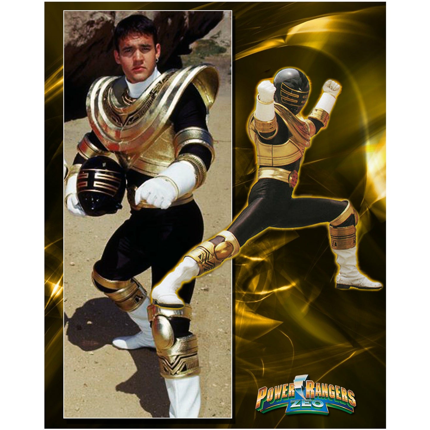 Autographed Gold Ranger Photo Collage | Austin St. John