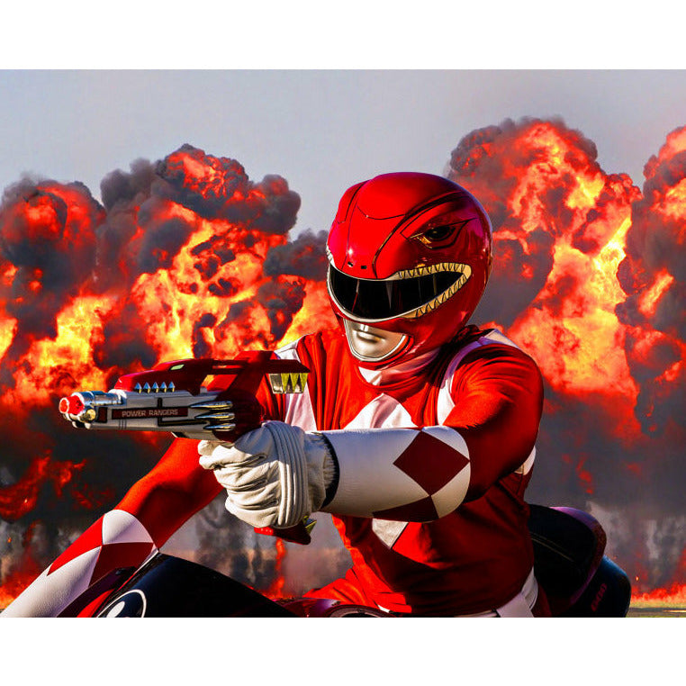 Red Ranger with Helmet and Blaster | Austin St. John