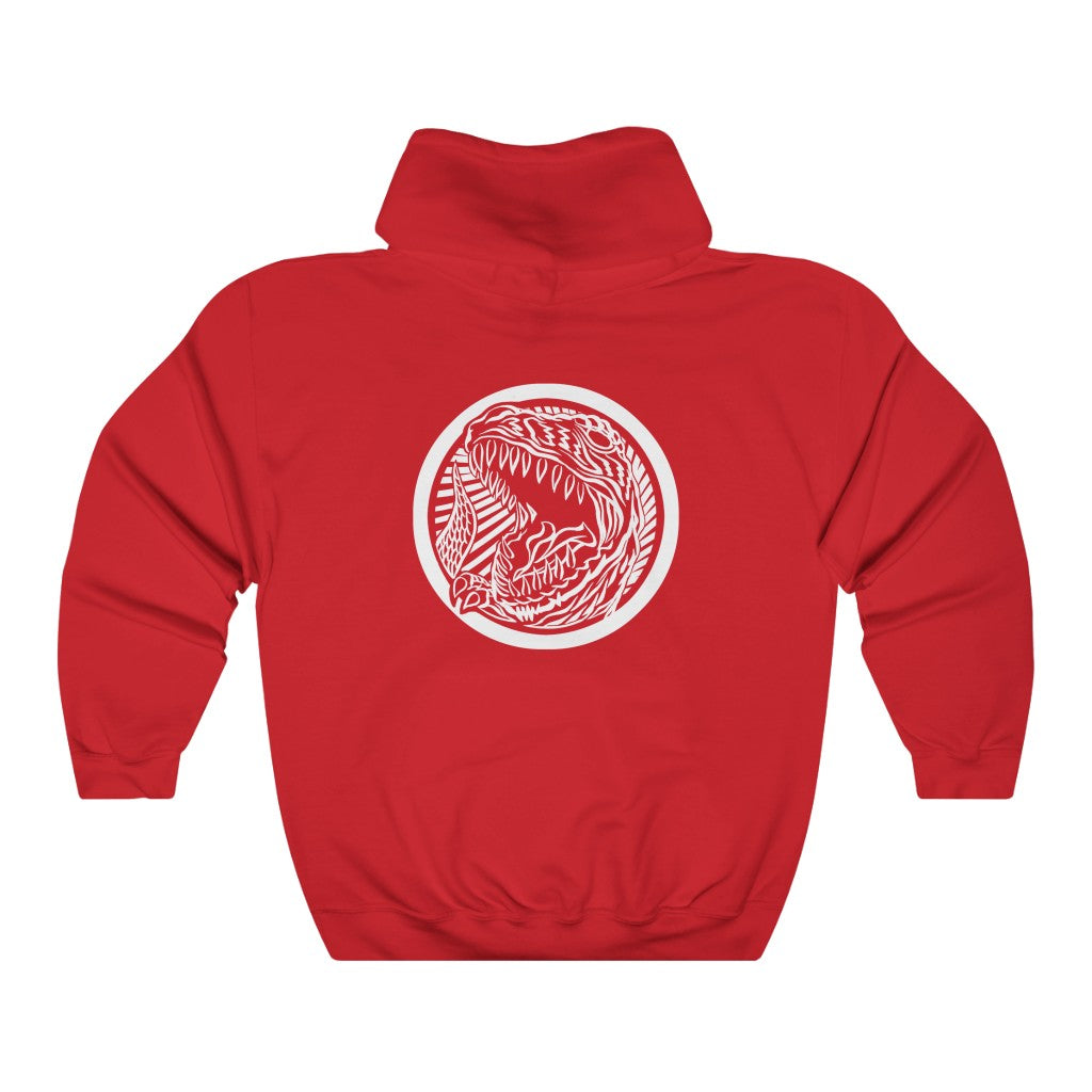 Battle Rex Red Ranger Pullover Hoodie - St. John Enterprises