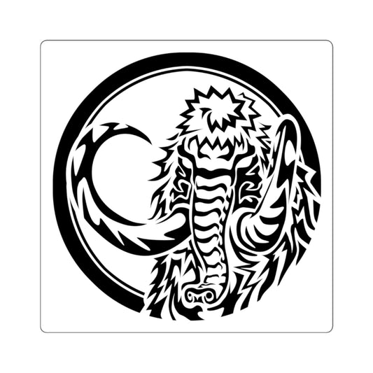 MMPR Black Ranger Square Sticker - St. John Enterprises