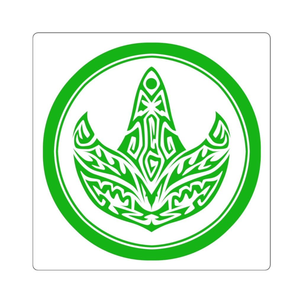 MMPR Green Ranger Square Sticker – St. John Enterprises