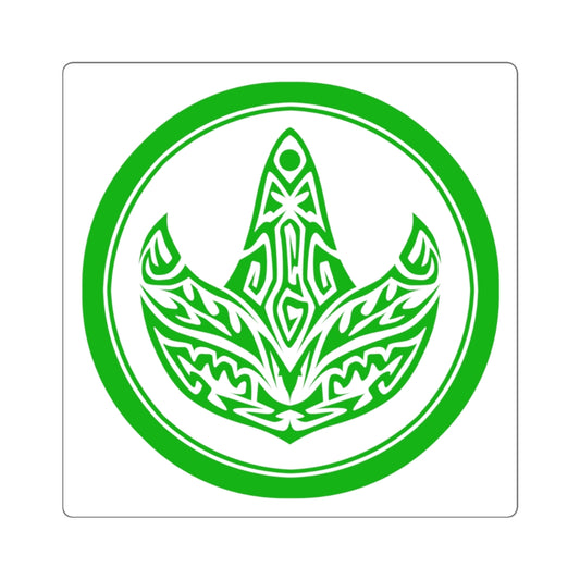 MMPR Green Ranger Square Sticker - St. John Enterprises