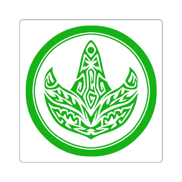 MMPR Green Ranger Square Sticker - St. John Enterprises