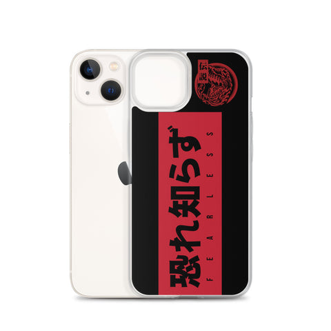 Fearless with Red Ranger Icon iPhone Case - St. John Enterprises