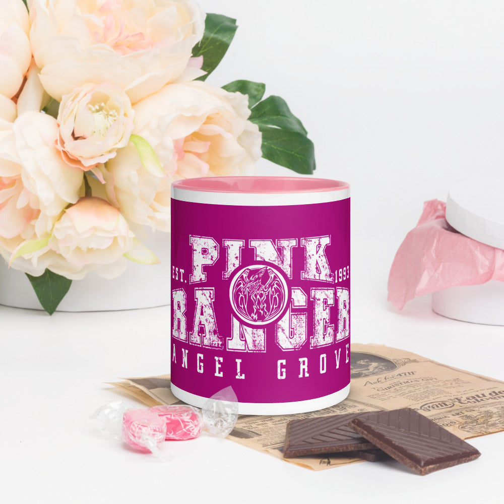 Pink Ranger Mug with Color Inside - St. John Enterprises